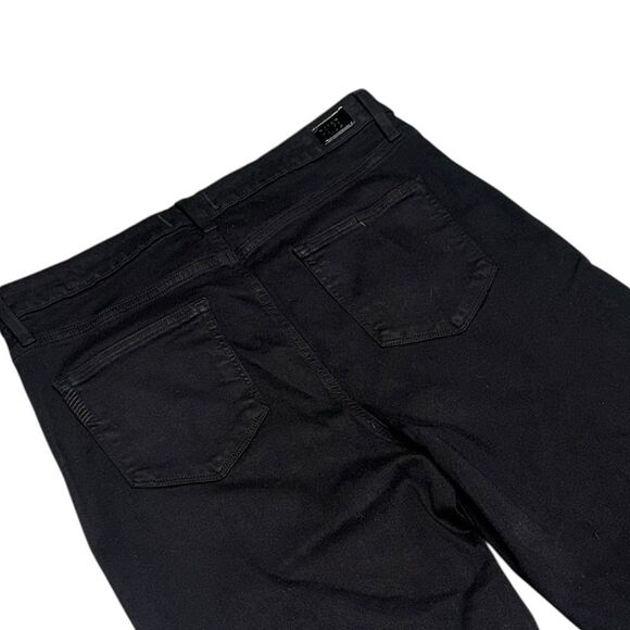 Women’s PAIGE black shadow high waisted Leenah Wide Leg Jean size 32 - Picture 6 of 12